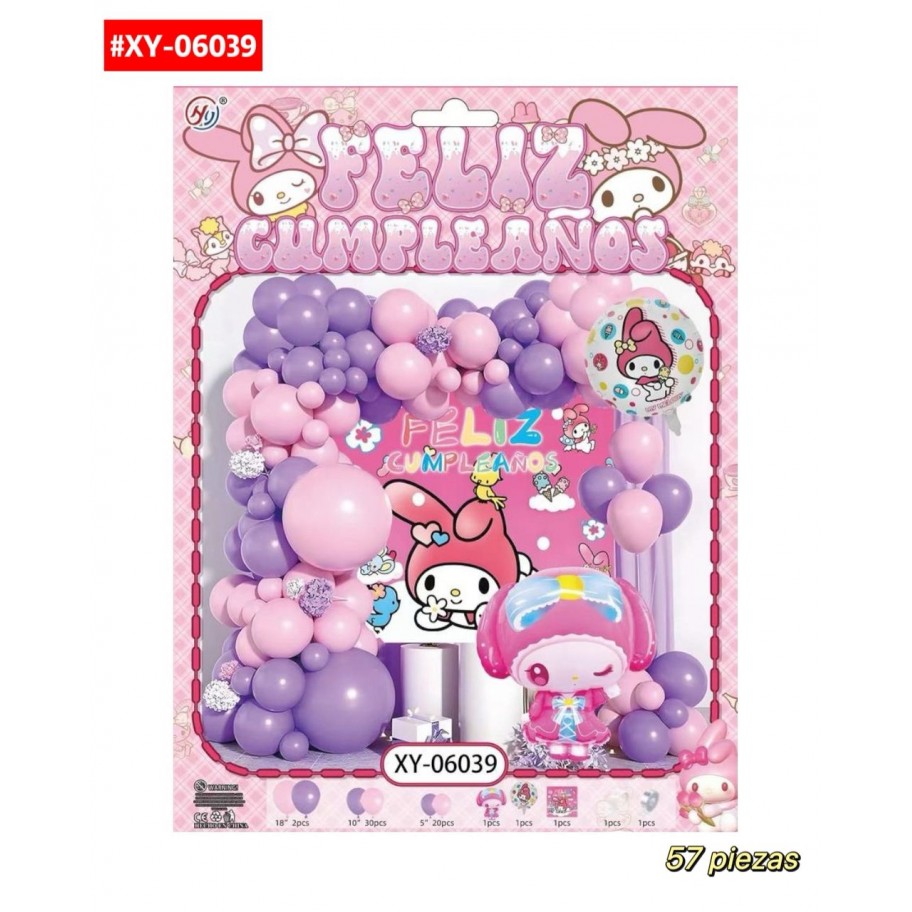 SET DE GLOBOS MELODY #XY-06039