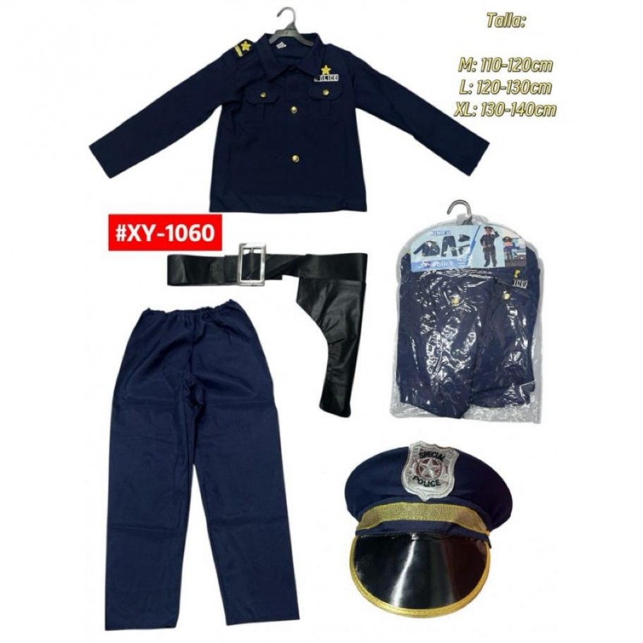 DISFRAZ POLICIA #XY-1060
