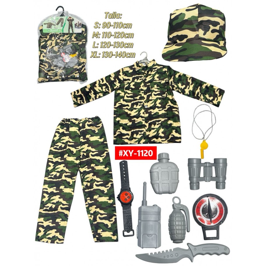DISFRAZ MILITAR #XY-1120