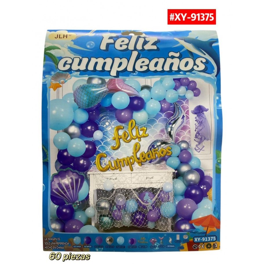 SET DE GLOBOS SIRENA #XY-91375