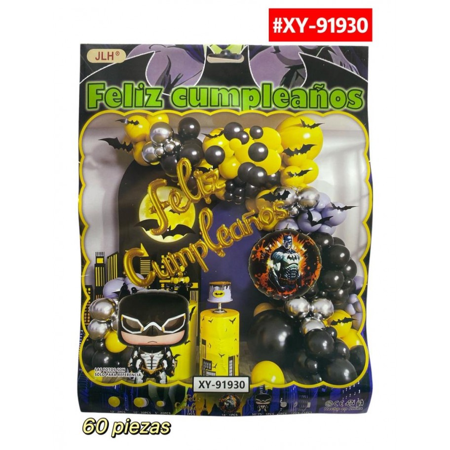 SET DE GLOBOS BATMAN #XY-91930