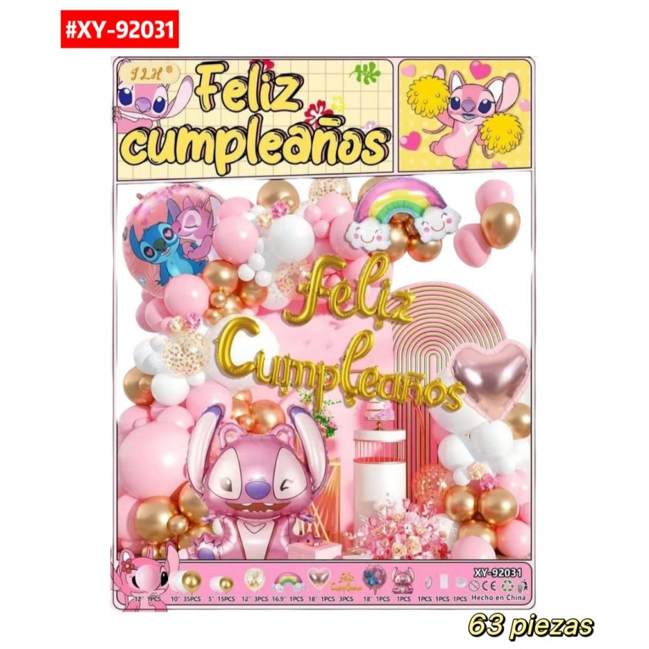SET DE GLOBOS ANGELA #XY-92031