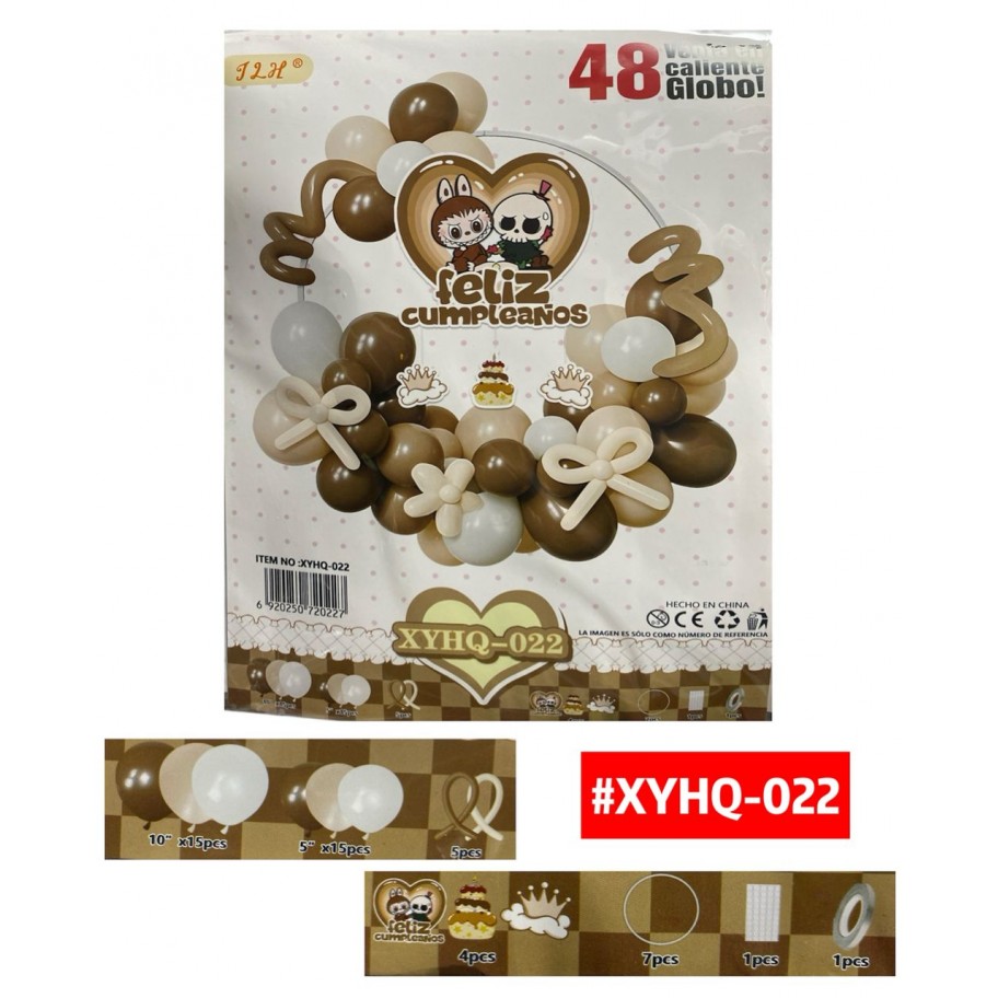 SET DE GLOBOS LABUBU CON BASE #XYHQ-022