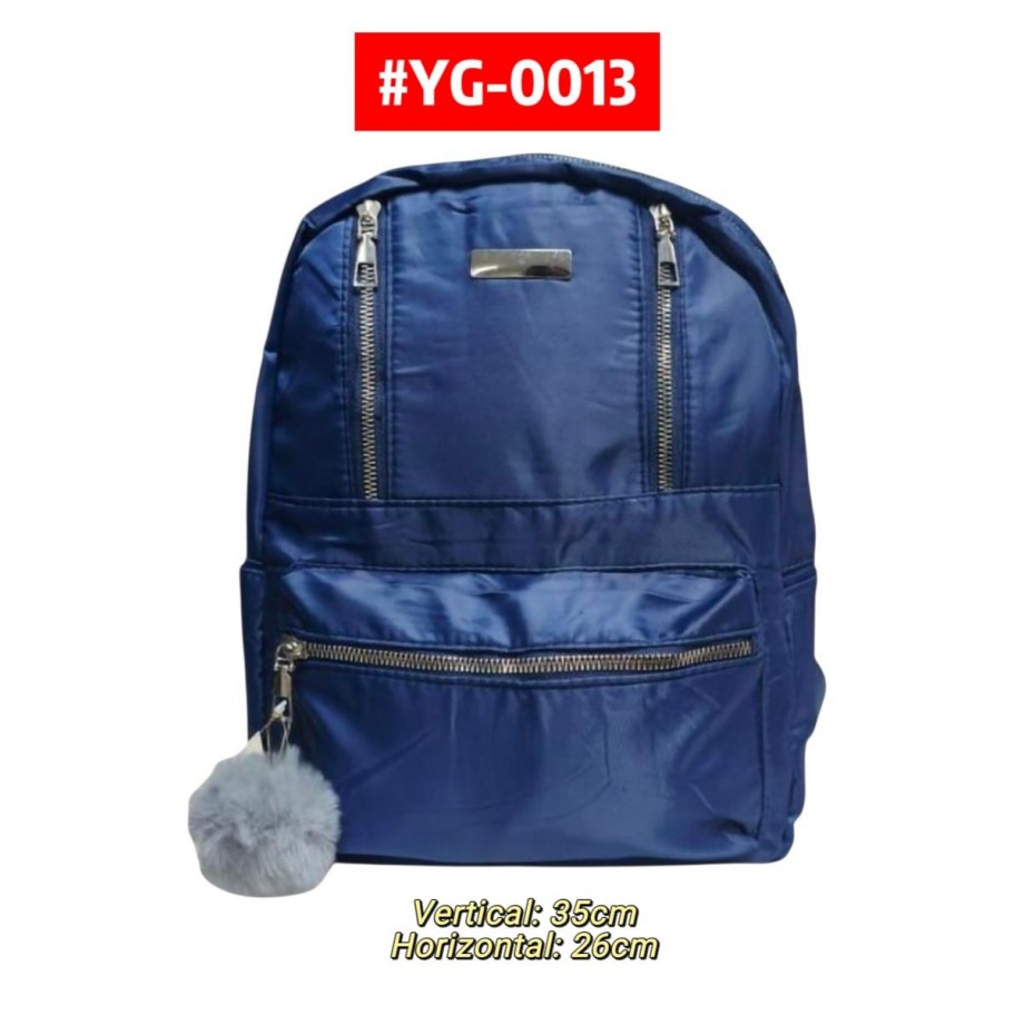 MORRAL UNICOLOR CON POMPON #YG-0013 PROMO
