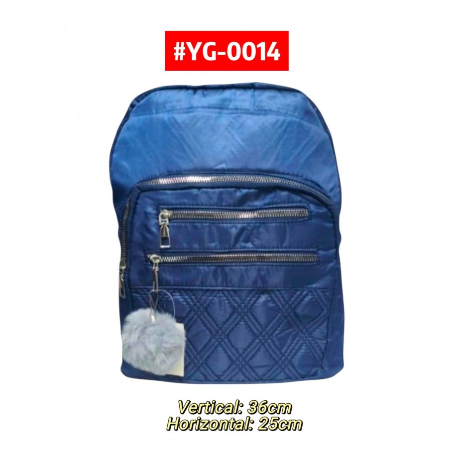MORRAL UNICOLOR CON POMPON #YG-0014 PROMO