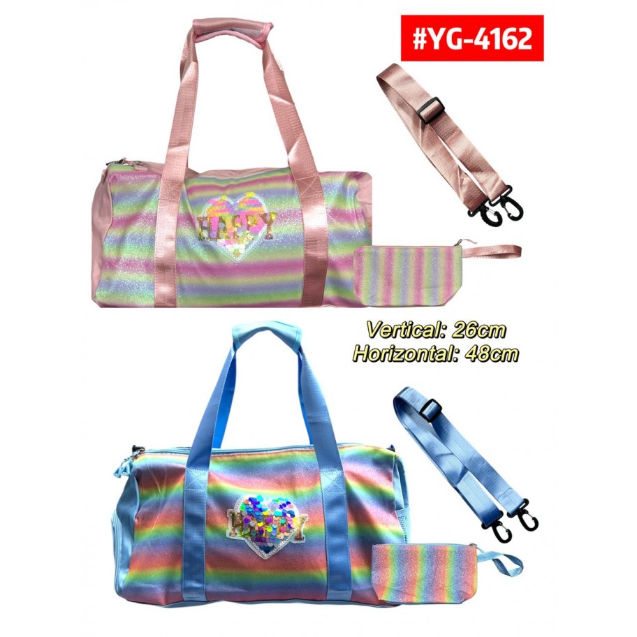 BOLSO VIAJERO ARCOIRIS HAPPY #YG-4162 P.U