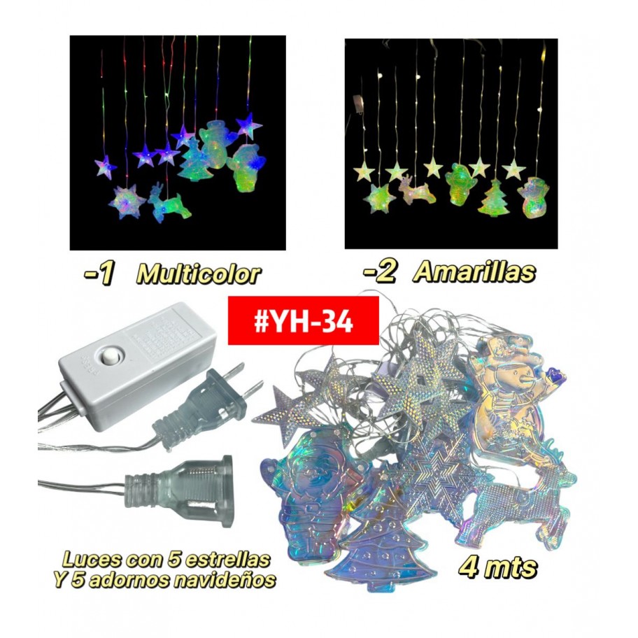 LUCES DE NAVIDAD CON FIGURAS #YH-34
