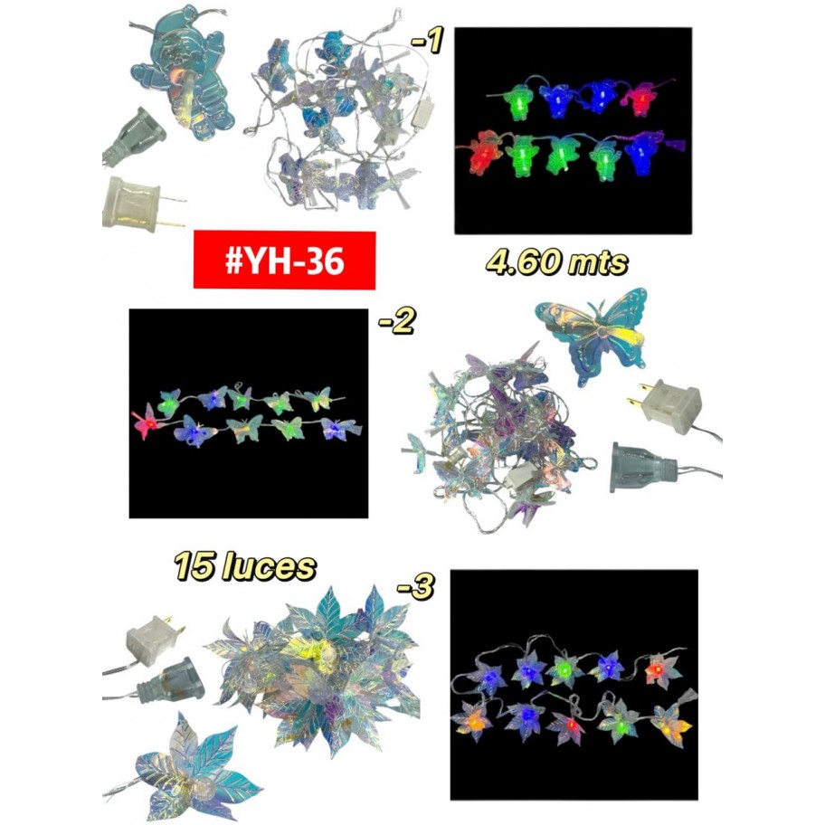 LUCES DE NAVIDAD CON FIGURAS #YH-36