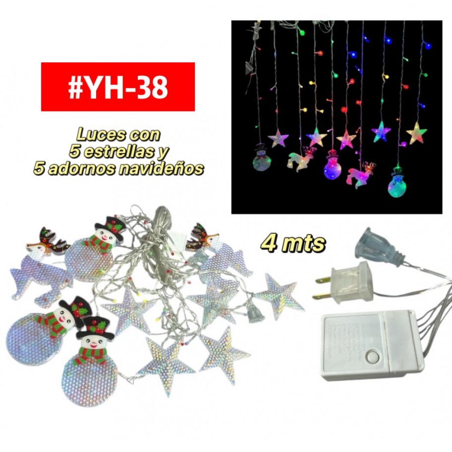 LUCES DE NAVIDAD CON FIGURAS #YH-38