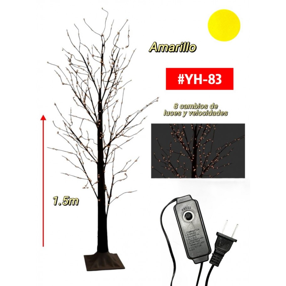 ARBOLITO BASE NEGRA 1.5mts #YH-83