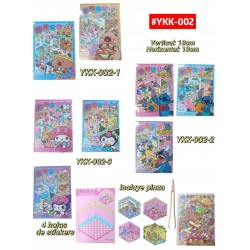 LIBRO CON ESCENAS 3D STICKERS #YKK-002 