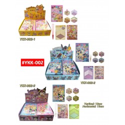 LIBRO CON ESCENAS 3D STICKERS #YKK-002 