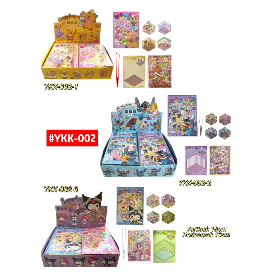 STICKERS STITCH/CAPYBARA/SANRIO #YKK-002