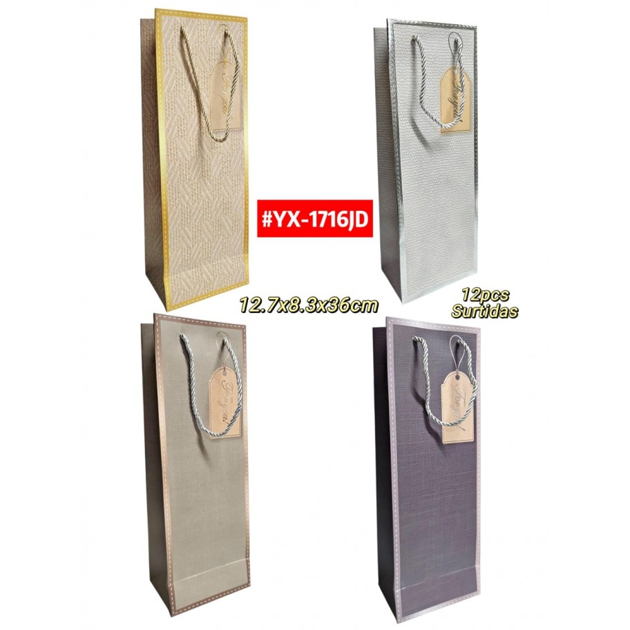BOLSAS LARGAS DE REGALO 12uds #YX-1716JD