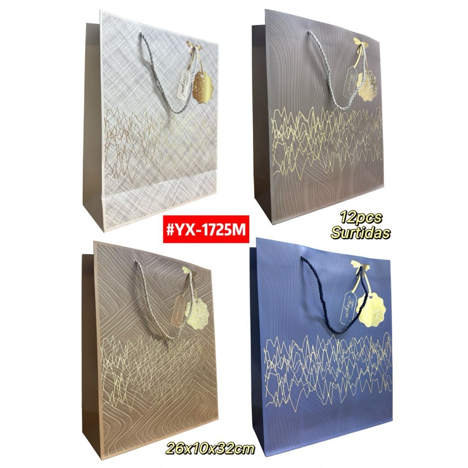 BOLSAS MEDIANAS DE REGALO  12uds #YX-1725M