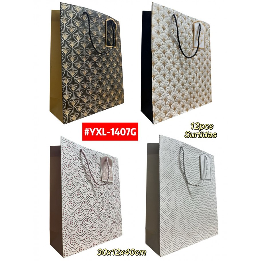 BOLSAS GRANDES DE REGALO  12uds #YXL-1407G