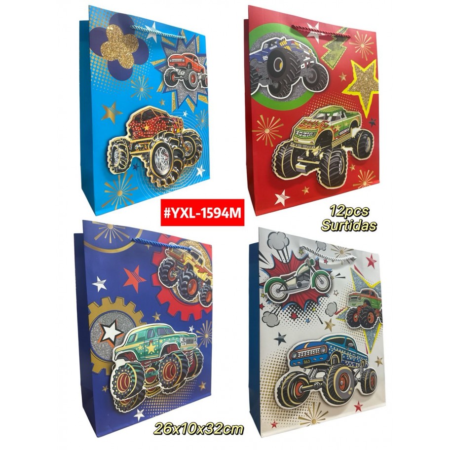 BOLSAS MEDIANAS DE REGALO  12uds #D1594M