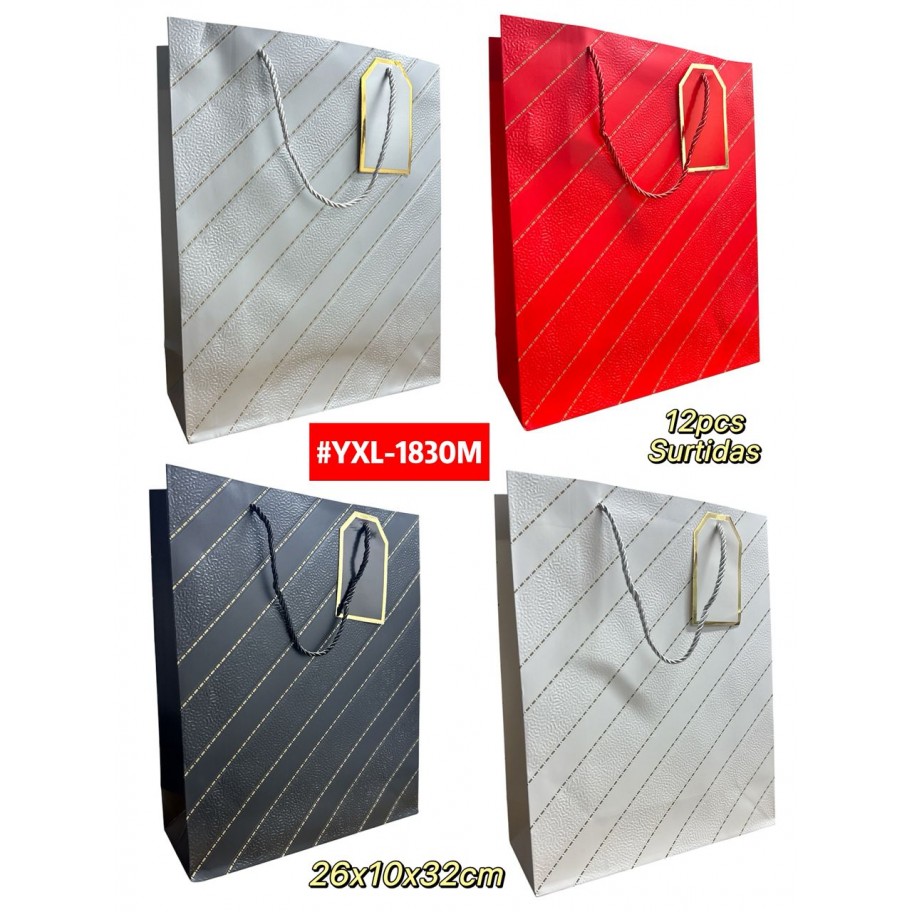 BOLSAS MEDIANAS DE REGALO  12uds #YXL-1830M