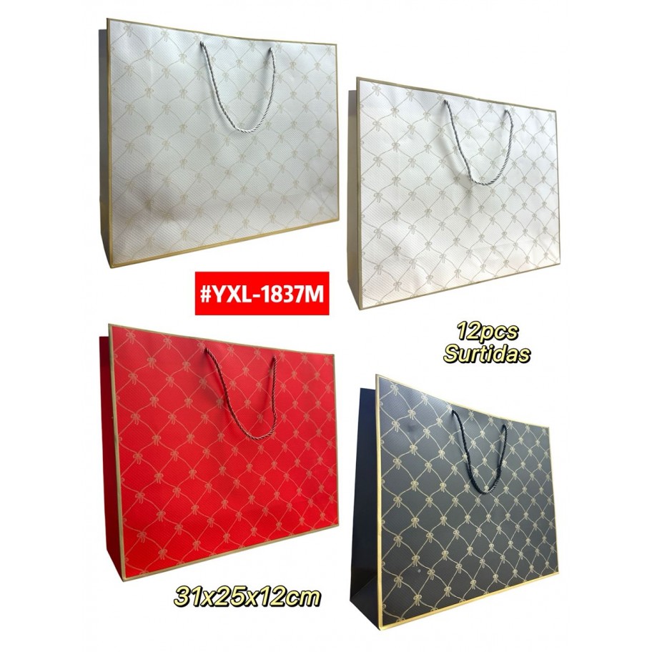 BOLSAS MEDIANAS DE REGALO  12uds #YXL-1837M