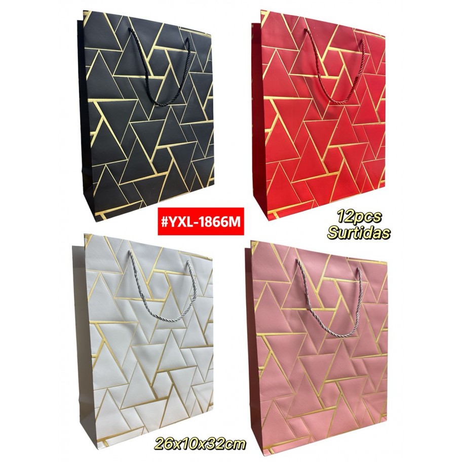 BOLSAS MEDIANAS DE REGALO  12uds #YXL-1866M