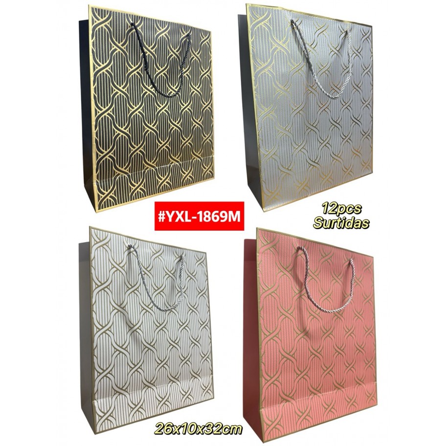 BOLSAS MEDIANAS DE REGALO  12uds #YXL-1869M