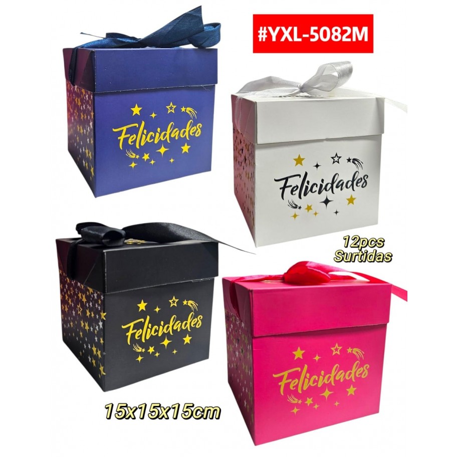 CAJAS MEDIANAS DE REGALO 12uds #YXL-5082M