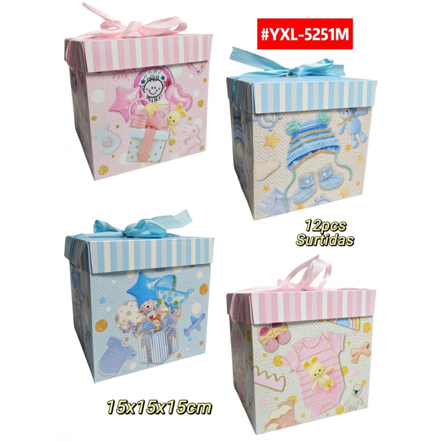 CAJAS MEDIANAS DE REGALO 12uds #YXL-5251M