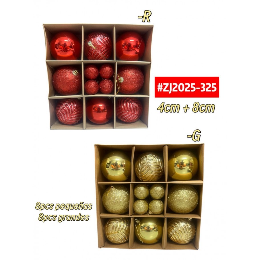 SET DE BAMBALINAS 16pcs #ZJ2025-325