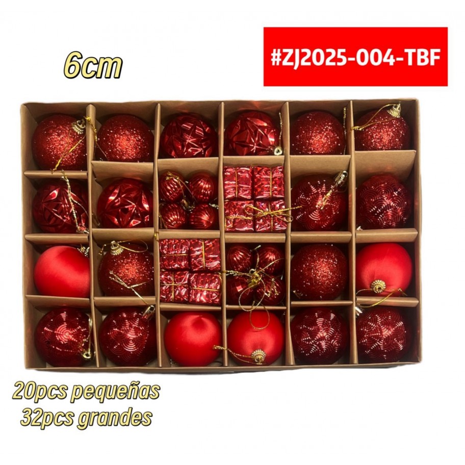 SET DE BAMBALINAS 52pcs #ZJ2025-004-TBF