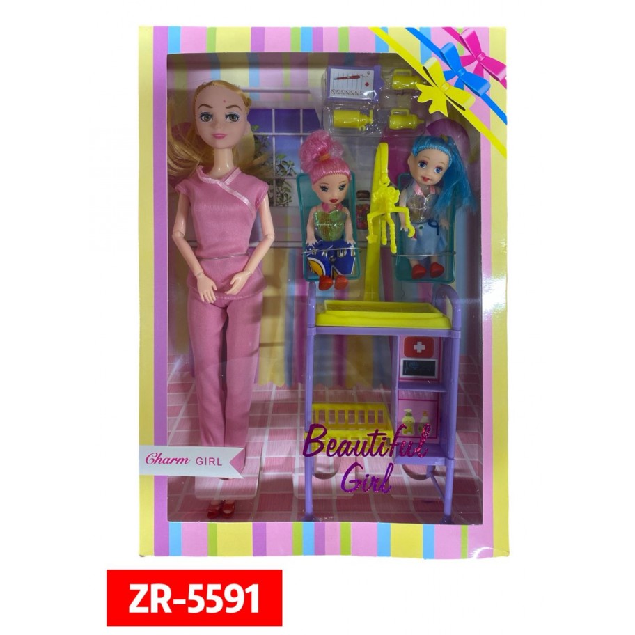 SET DE BARBIE DOCTORA #ZR-5591 P.U