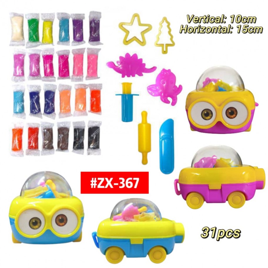 PLASTIDEDOS CARRITO MINIONS 31pcs #ZX-367