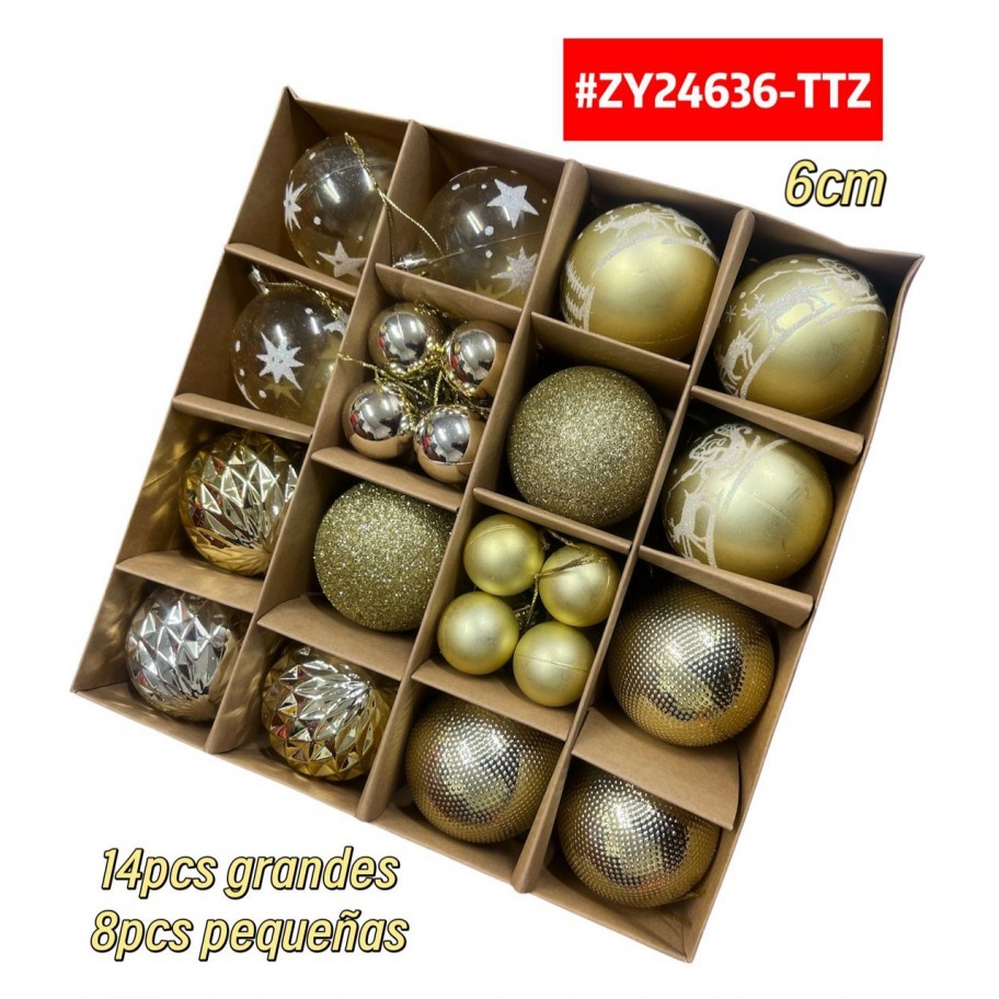 SET DE BAMBALINAS 22pcs #ZY24636-TTZ